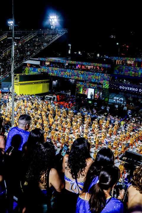 Desfile visto da frisa